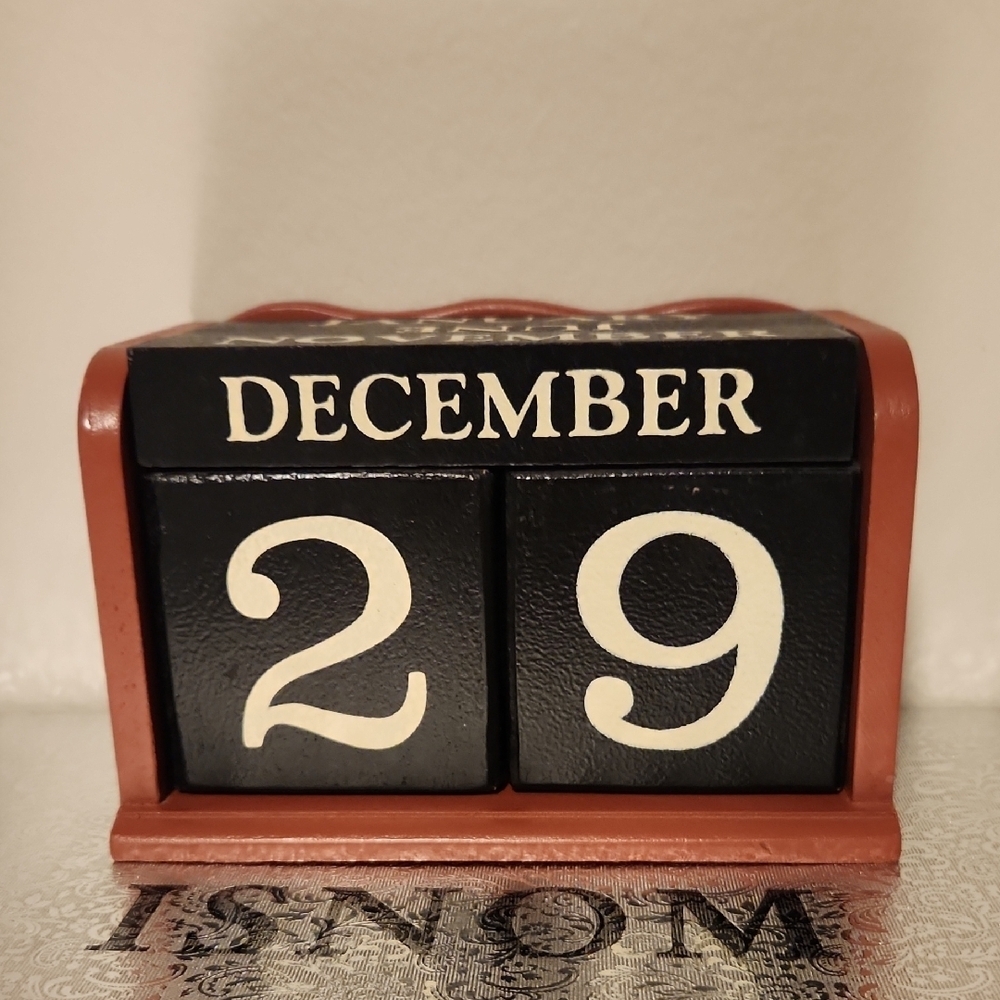 Black and Brown Perpetual Calendar